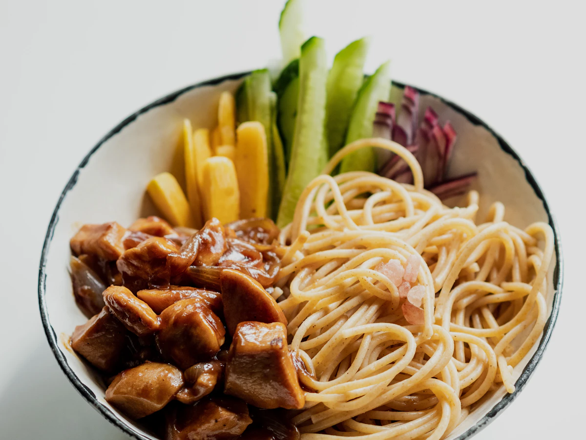 Wok с уткой хойсин