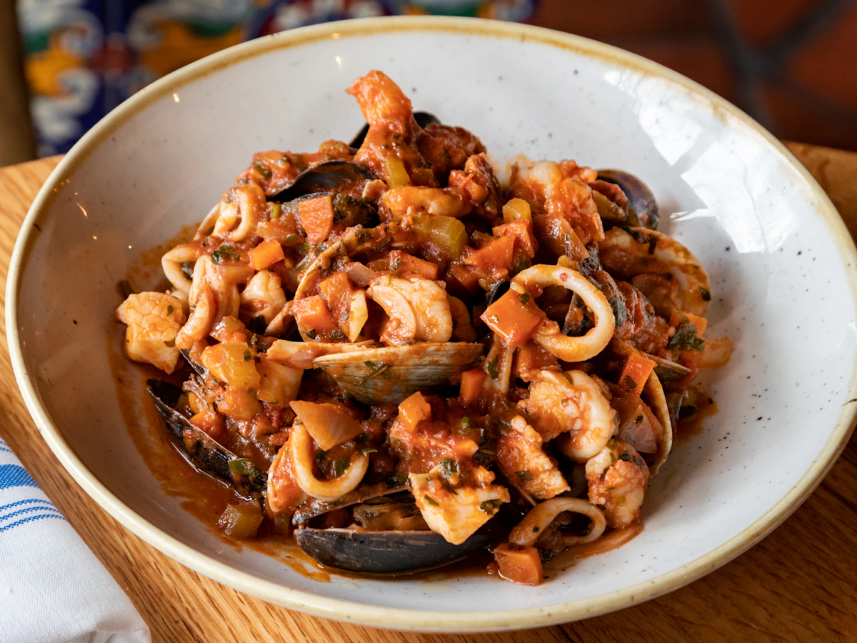 Wok с морепродуктами